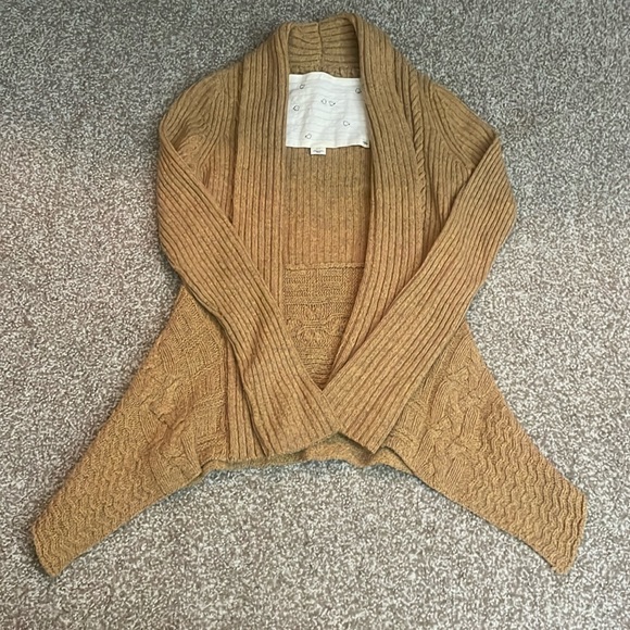 Anthropologie Canary Knit Open Cardigan - Picture 1 of 6